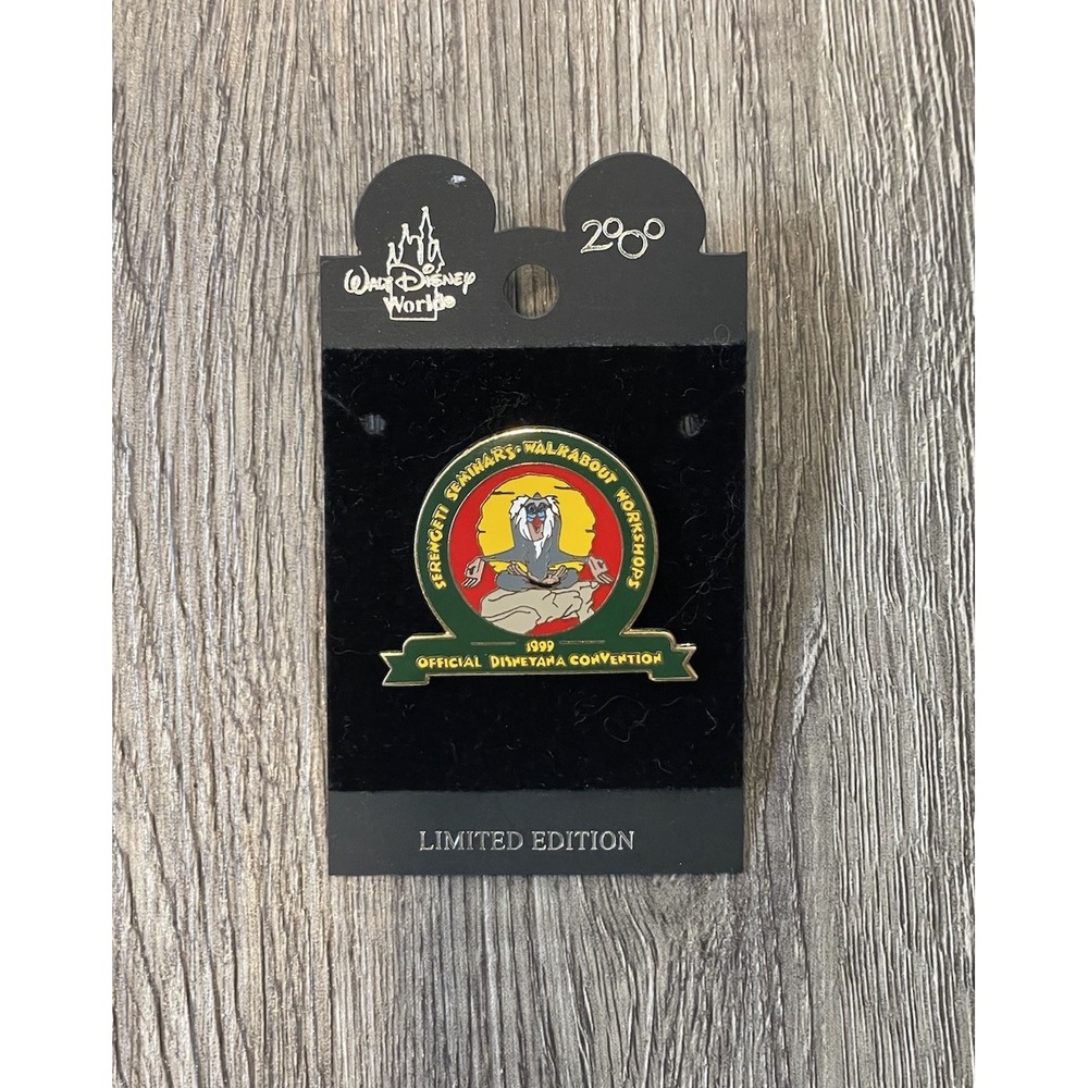 Vintage Disney Official 1999 Disneyana Convention Pin Rafiki Serengeti Lion King